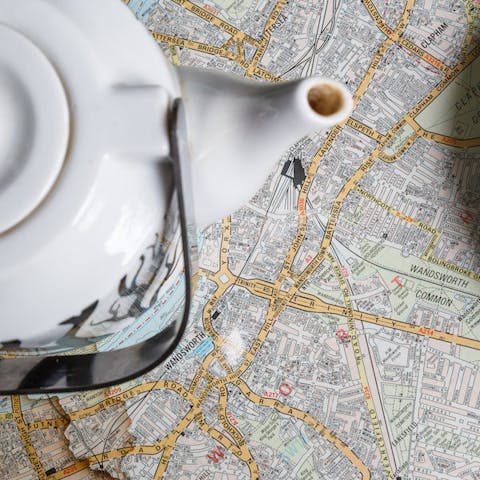 Map your stay over morning tea