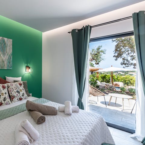 Wake up after a restful sleep and hop out onto the terrace to feel the morning sun on your face