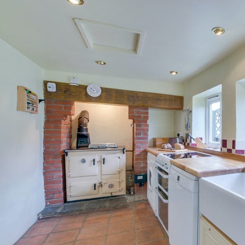 Cook hearty family-favourites in the Rayburn cooker during the cooler months