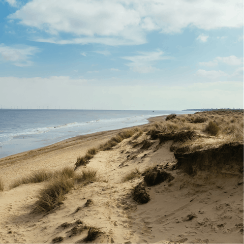Picnic on the sands of Heacham South Beach, around a twenty-minute drive away