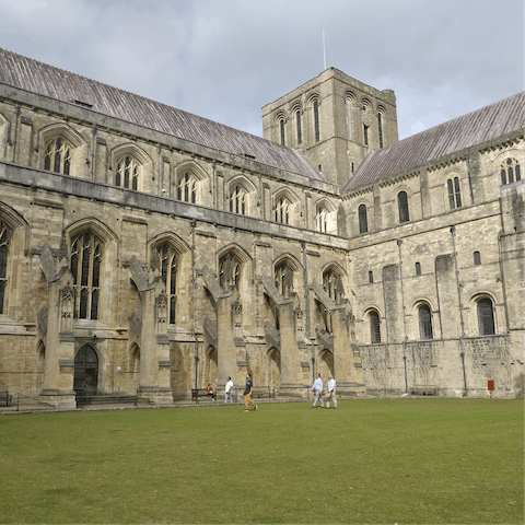 Stay in the heart of Winchester and explore its 11th-century cathedral