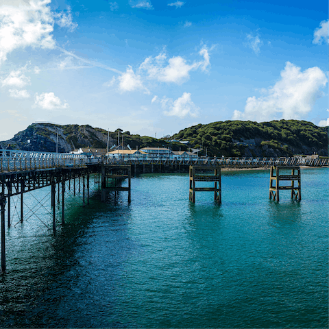 Stroll along Mumble's Victorian pier, just a ten-minute drive away