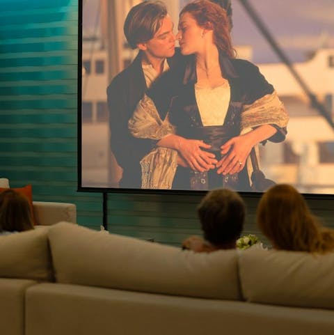 Host a film night in the dedicated cinema room downstairs