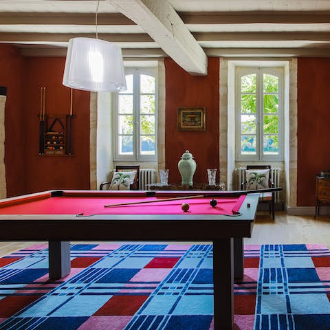 Gather in the games room after sightseeing for a fun-filled evening