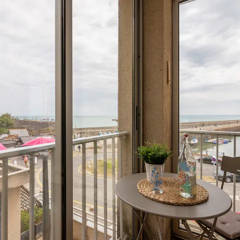 Look out at the beautiful views with a coffee or glass of wine on the balcony