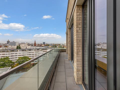 Admire the views from your Juliet balcony