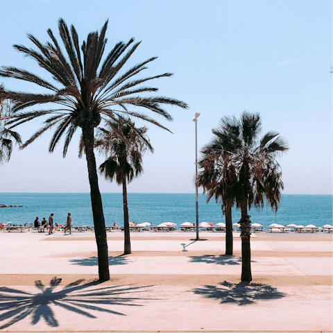 Wind your way through the streets towards Barceloneta beach