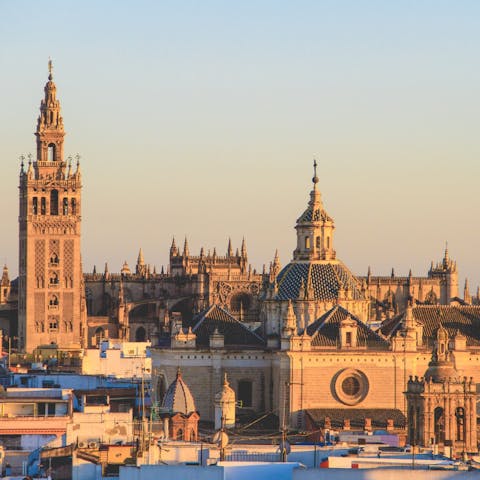 Marvel at Seville's Cathedral,  only a short walk away