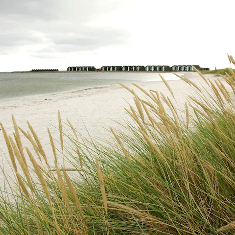 Explore the beach and pretty town of Øster Hurup
