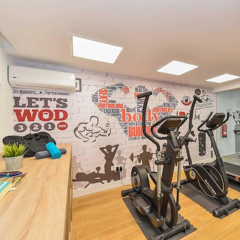 Stay fit at the well-equipped gym 