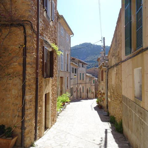Drive into Muro, a traditional town thirty-minutes from the beach