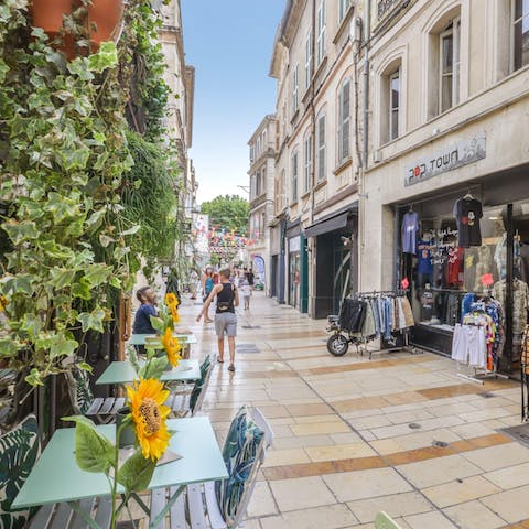 Stroll the cafe-lined streets of Avignon in search of art and culture