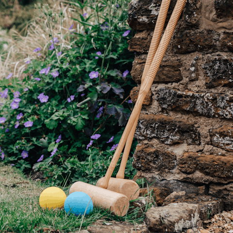 Play a game of croquet on the lawn