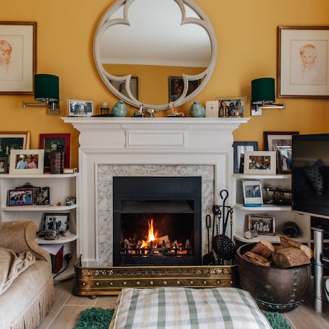 Curl up and get cosy by the fire during the colder months