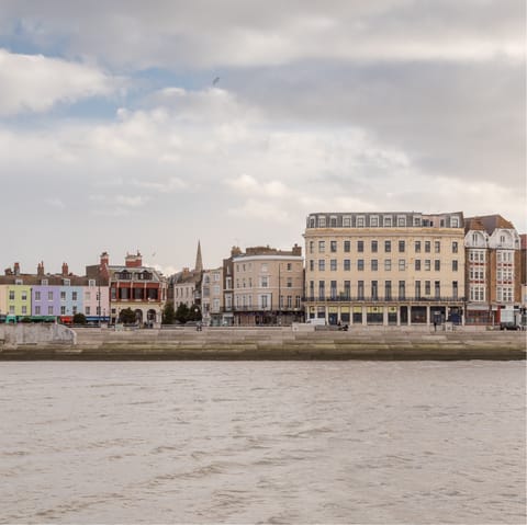 Stroll over to Margate's main seafront in just over five minutes 