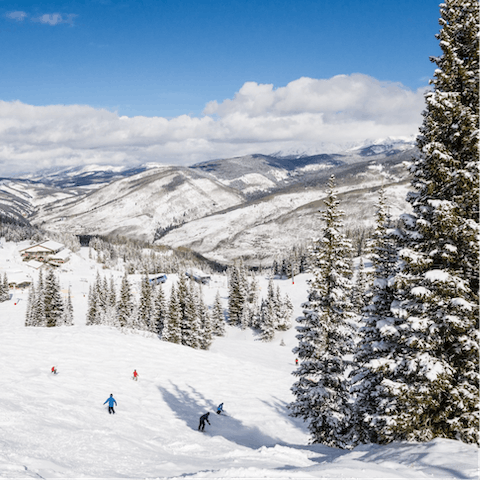 Drive to Vail for world-class skiing in just fifteen minutes