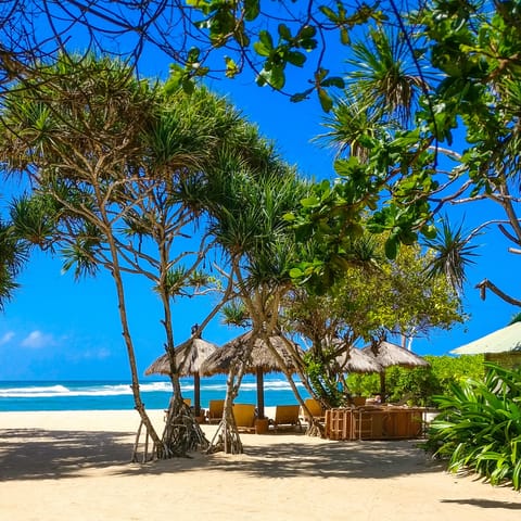 Soak up the sun on Seminyak Beach – it's a short walk away