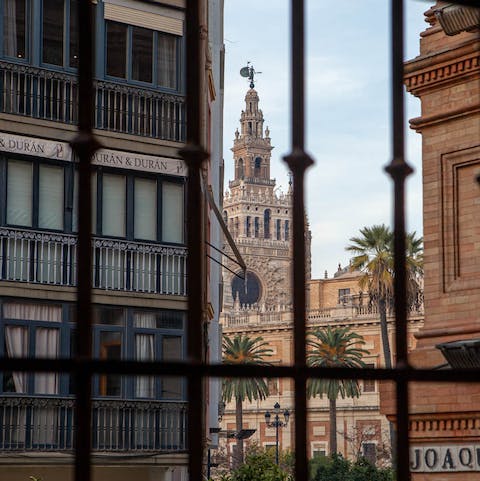 Enjoy views of the stunning Seville Cathedral