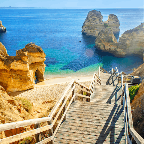 Explore the Algarve’s sandy beaches from your doorstep