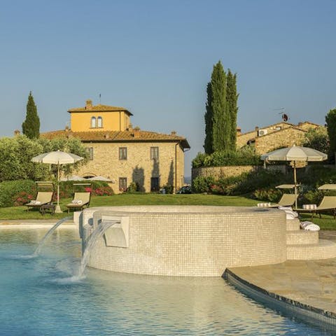 Spend leisurely days by the swimming pool admiring the views