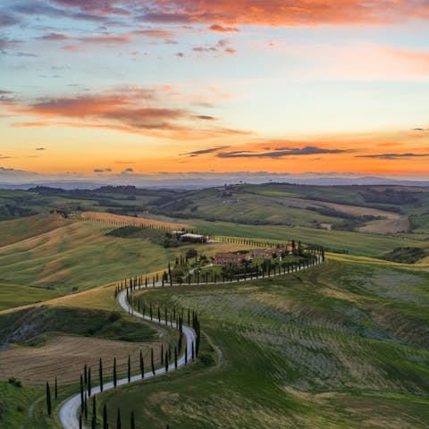 Immerse yourself in the poetic beauty of the Tuscan countryside