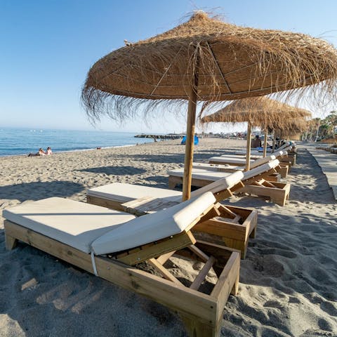 Kick back and relax with a book on the beach on one of the local beaches