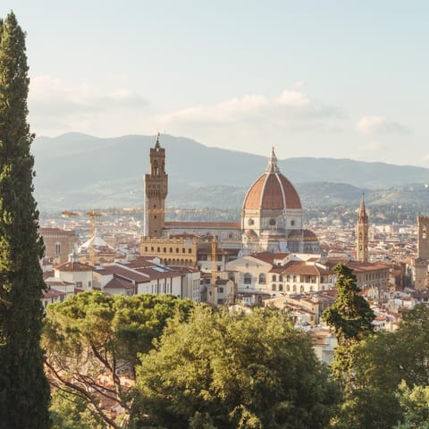 Reach Florence, the cradle of the Renaissance, in forty-five minutes