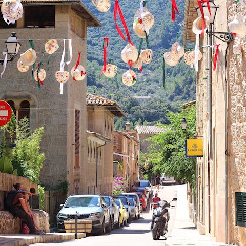 Stroll twenty-five-minutes into Deiá and fall in love with the village's artsy and bohemian charm
