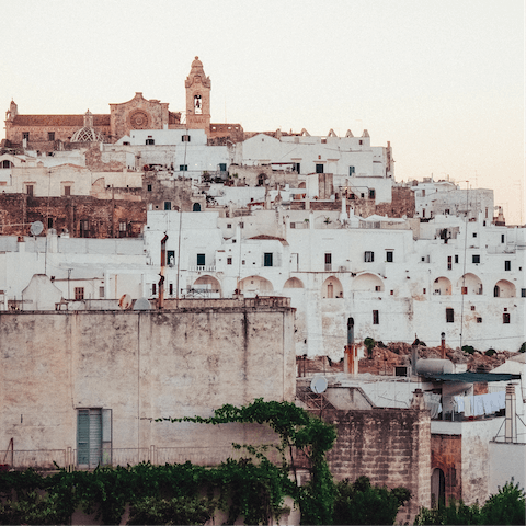 Explore historic Ostuni – it's just a short drive away