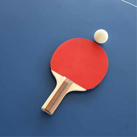 Challenge your guests to a round of table tennis in the games room