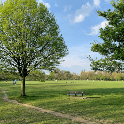 Enjoy the fresh air at nearby Wandsworth or Tooting Commons