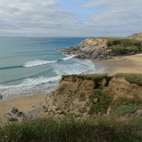 Explore the many north coast beaches, with the closest just two miles from your home in St Mawgan