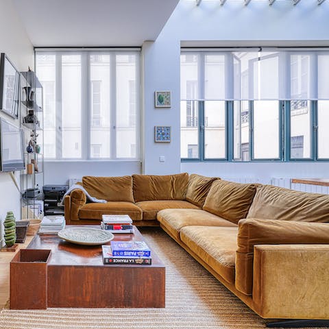 Pop open a bottle of pet nat and kick back in the living room