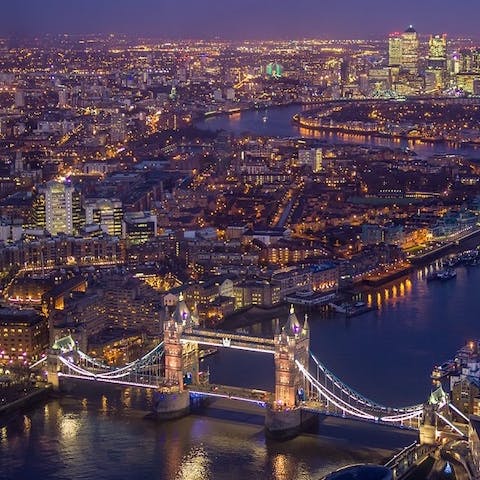 Stay in the heart of the city – it's just a seven-minute walk to Tower Bridge