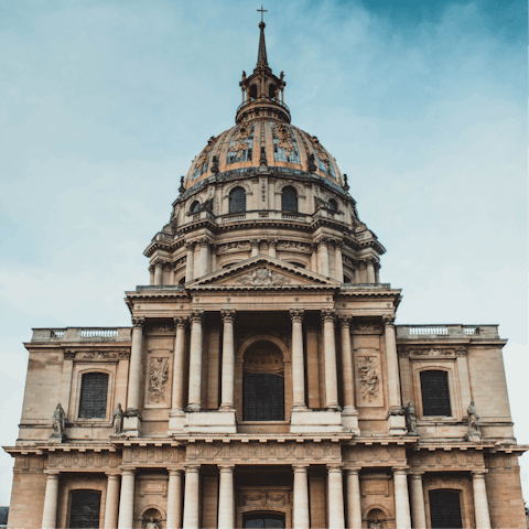 Take in the history of Invalides – you can walk there in a few minutes