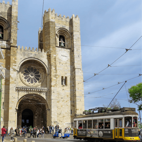 Explore Lisbon Cathedral, under a twenty-minute walk from this home