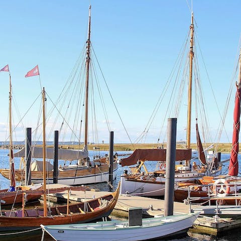 Hire a boat and go sailing in the beautiful Bay of Kiel, with the Wendtorf Marina located at your doorstep   
