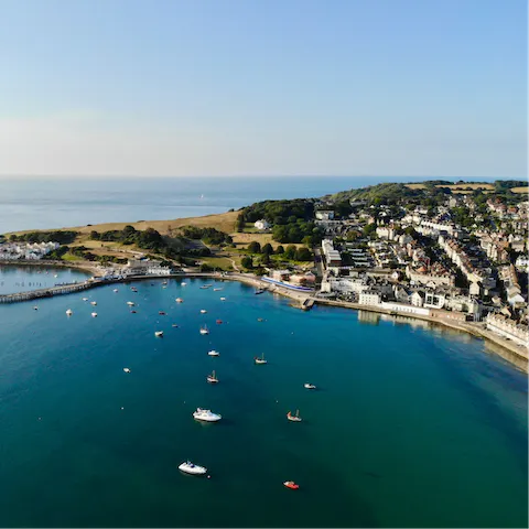 Explore the pretty seaside town of Swanage – your home is less than a ten-minute walk from the pier 