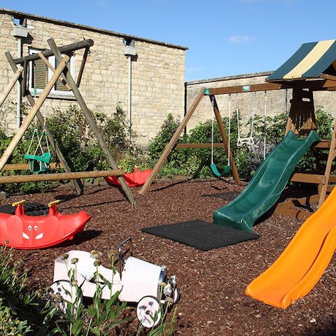 Let the kids let off some steam in the communal play area