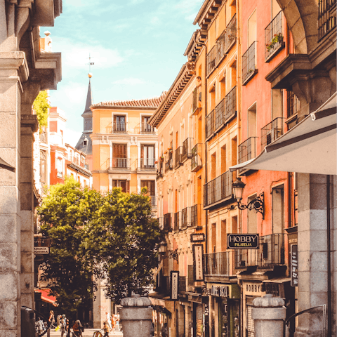 Enjoy the warmth and vibrant spirit of Madrid from the heart of the city 