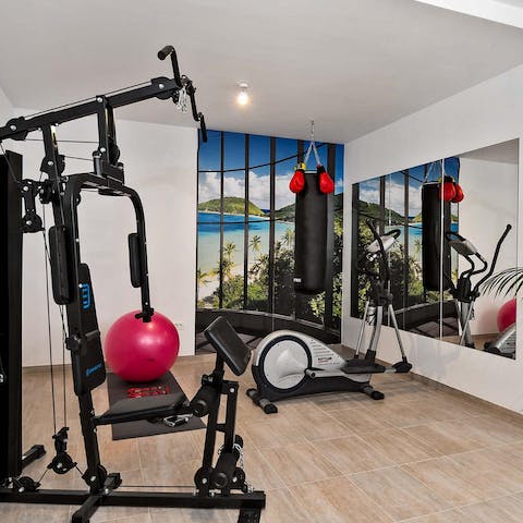 Smash out some exercise in your home gym