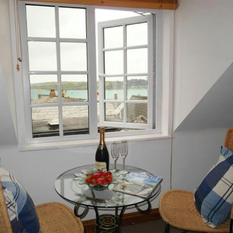 Admire views of the sea from the master bedroom