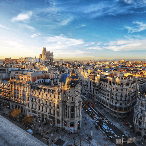 Explore Madrid, starting at Sorolla Museum moments away
