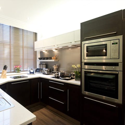 Cook a meal in the fabulous kitchen