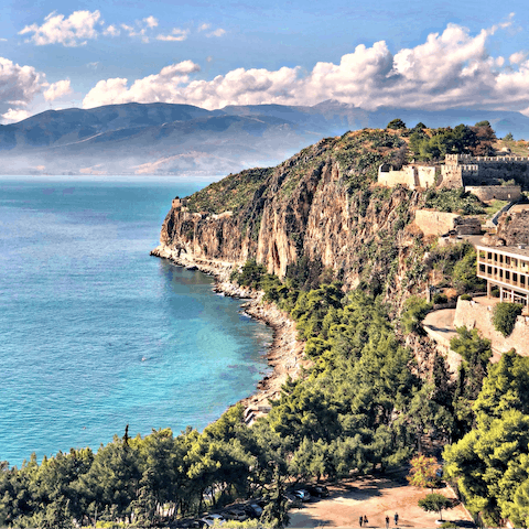 Explore the gorgeous beaches and castles of the Peloponnese