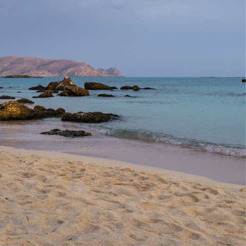 Spend a lazy afternoon on Rethymnon Beach