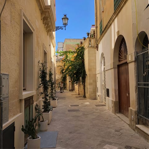See the gates and the amphitheatre as you explore Lecce
