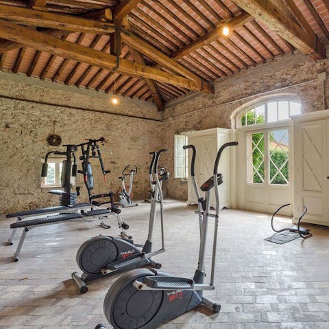 Keep fit in a rustic setting