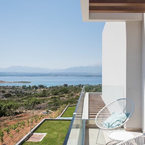 Soak up the sun and sea views over a morning coffee on the balcony