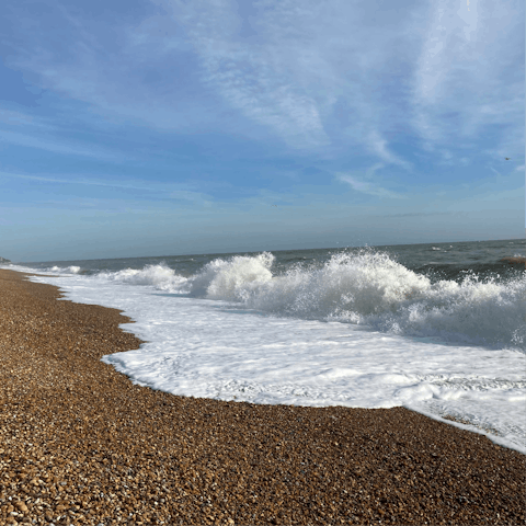 Step out the door and be on Sandgate Beach in seconds